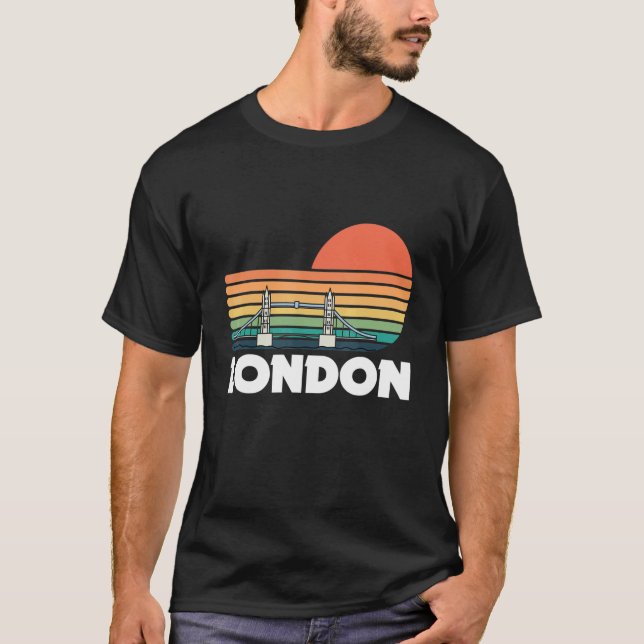 T-shirt Tower Bridge Londres Sur La Tamise En Grande Breta (Devant)