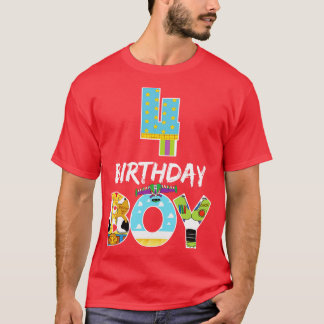 T-shirt Toy Funny 4th Birthday Story Cadeau Anniversaire p