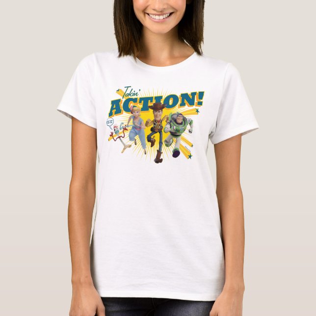 T-shirt Toy Story 4 | "Agissez !" Art de groupe (Devant)