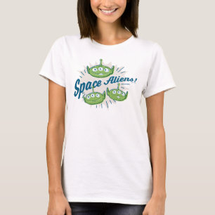 T-shirt Toy Story 4  "Aliens spatiaux" Retro Graphisme