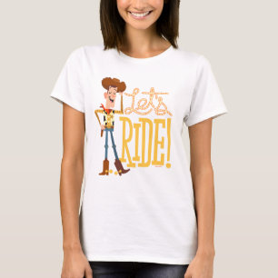T-shirt Toy Story 4  Illustration de Woody "Ride"