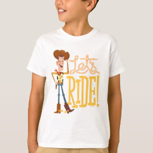 T-shirt Toy Story 4 Illustration en bois "Ride"