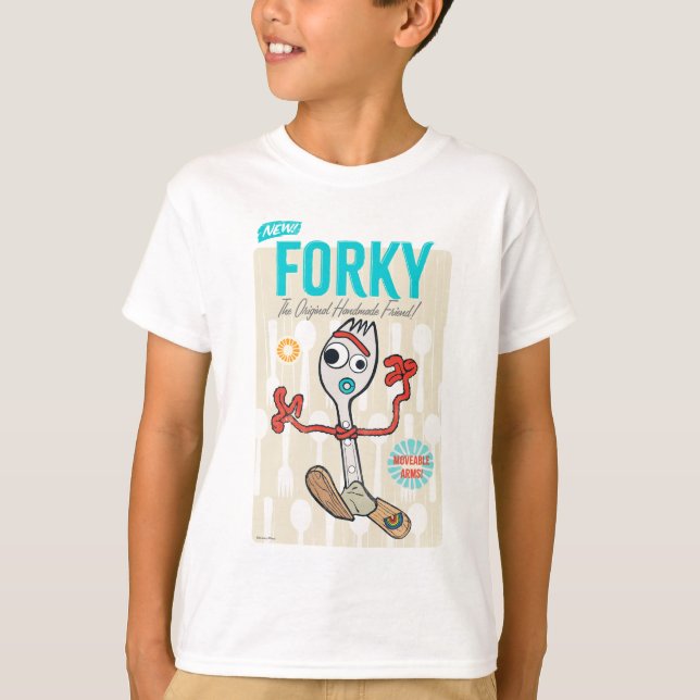 T-shirt Toy Story 4 | Publicité Retro Forky Toy (Devant)