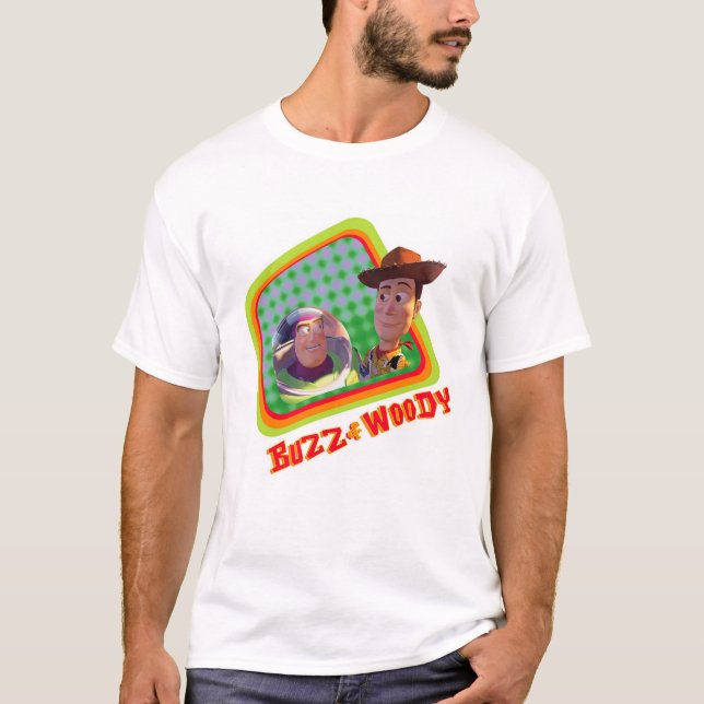 T-shirt Toy Story Buzz et Woody Friends design (Devant)