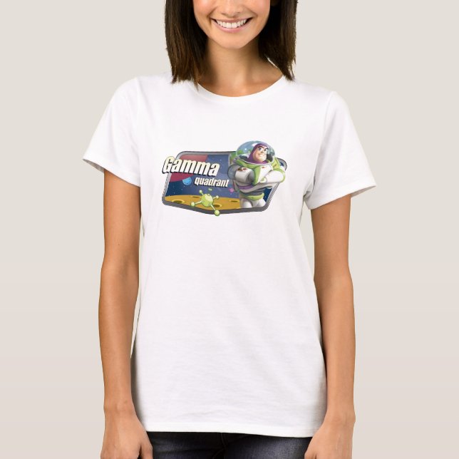 T-shirt Toy Story Buzz Lightyear Gamma Quadrant logo (Devant)