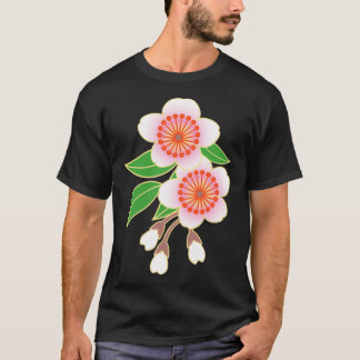 T-shirt Toyko Spring Sakura Cherry Blossom Stripes