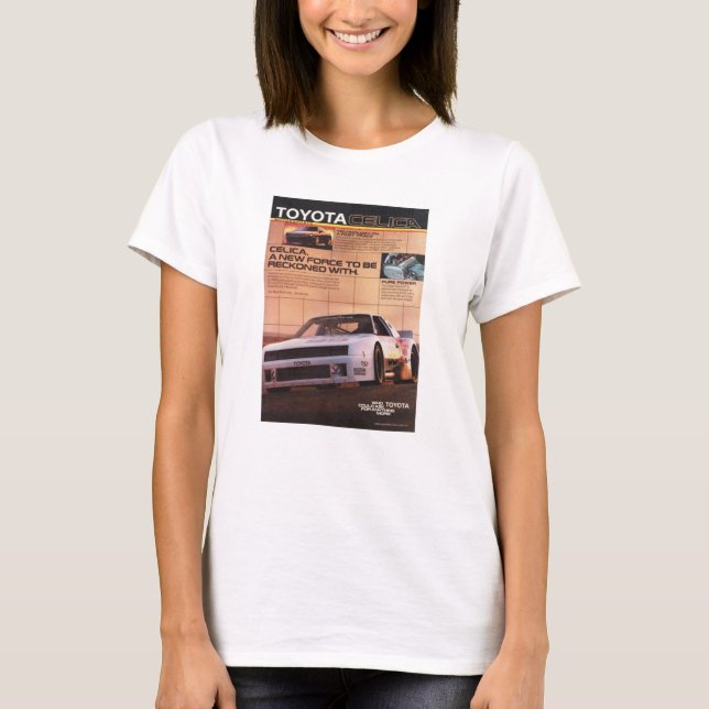 T-shirt Toyota Celica Magazine713 (Devant)