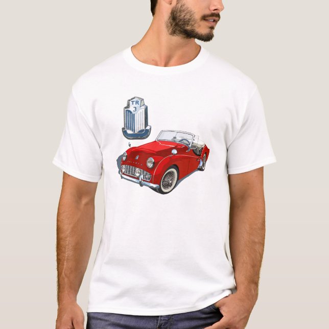 T-shirt TR3 rouge (Devant)