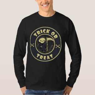 T-shirt Tracer ou traiter Grim Reaper starbucks logo café