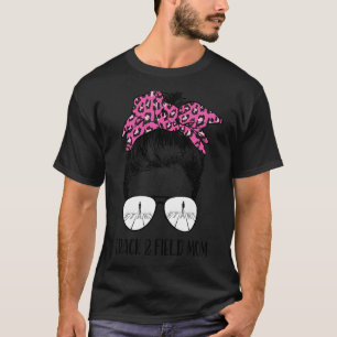 T-shirt Track And Field Mom Messy Bun Lunettes de soleil C