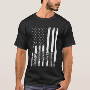 T-shirt Tracteur agricole américain Drapeau Patriotique U