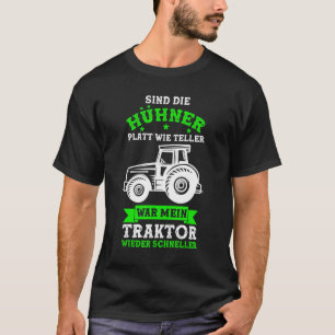 T-shirt Tracteur Agriculteur Paysan Tracteur Poules