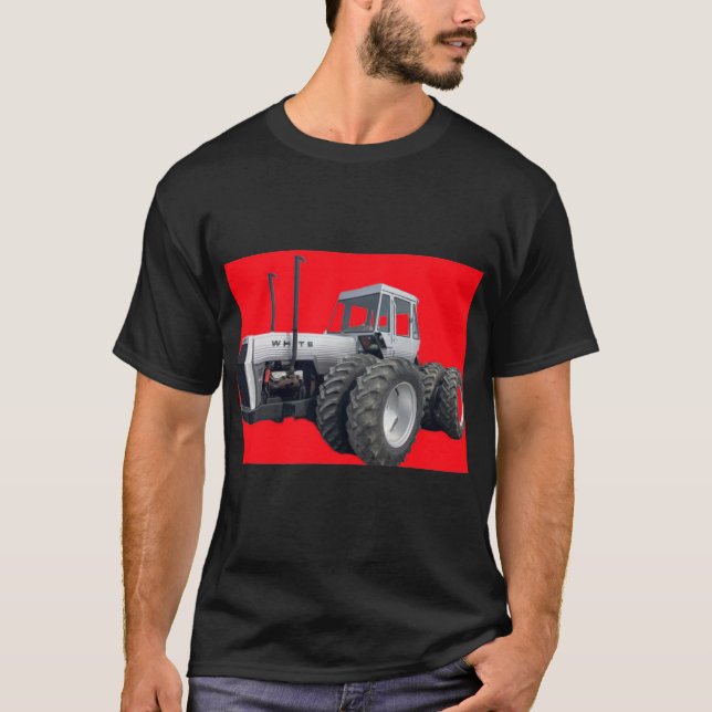 T-shirt tracteur blanc 4-150 (Devant)