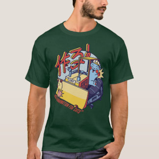 T-shirt Tracteur de chat BlueCollar par Tobe Fonseca
