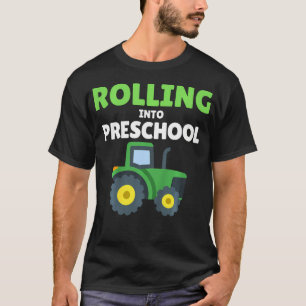 T-shirt Tracteur de construction de retour à l'école Premi