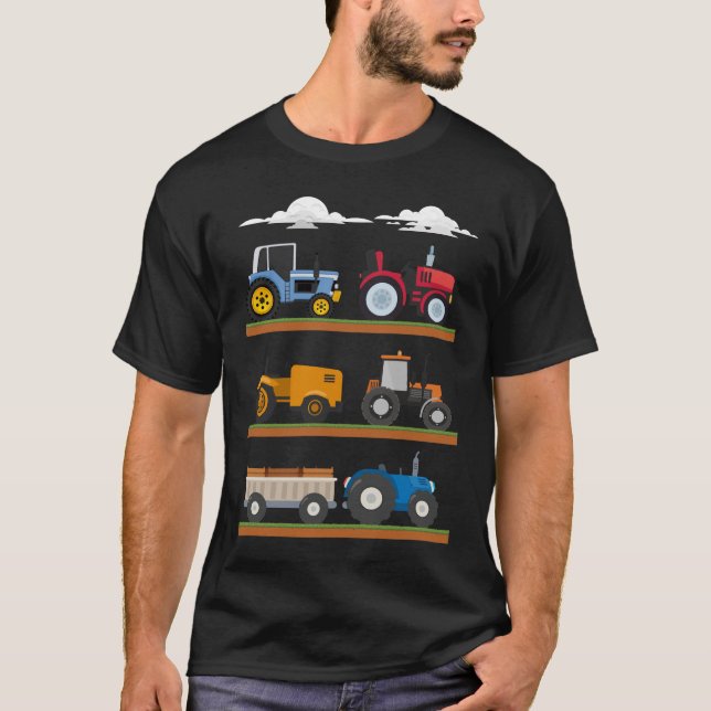 T-shirt Tracteur de tracteur pour enfants (Devant)