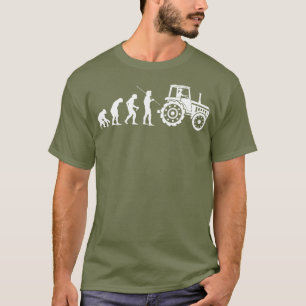 T-shirt Tracteur d'évolution don agriculture agricole