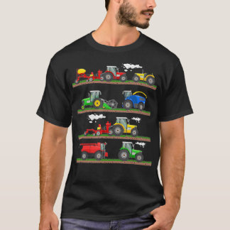 T-shirt Tracteur moissonneuse agricole