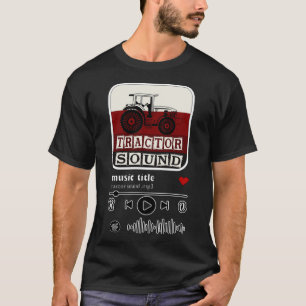 T-shirt tracteur son mp3 dans lecteur de musique 