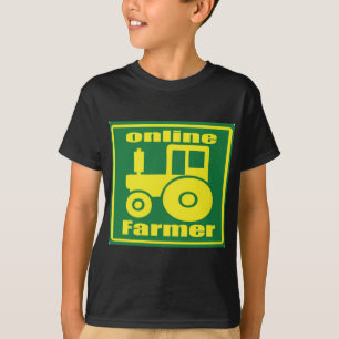 T-shirt tracteur vert