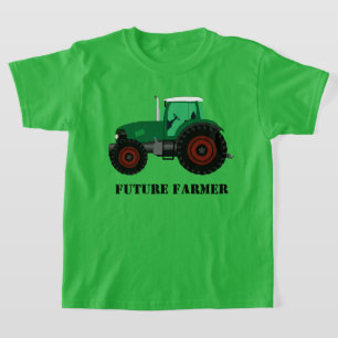 T-shirt Tracteur vert d'agriculteur du futur