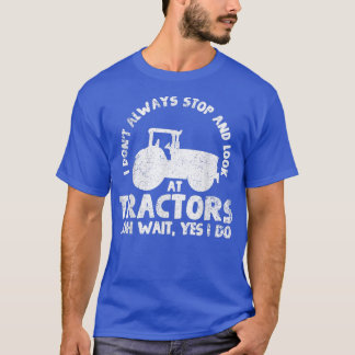 T-shirt Tracteurs Fermier Tracteur Amiante