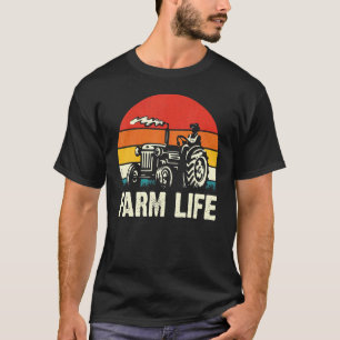 T-shirt Tracteurs rétro Fermier Fête des pères agricole Pa