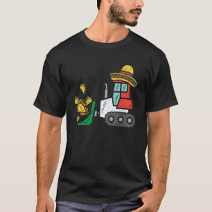 T-shirt Tractopelle de tas de tacos gamin de Cinco De Mayo