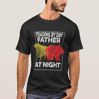 T-shirt Trader Par Jour Père À La Nuit Stock Marchand