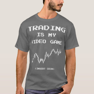 T-shirt Trading Est Mon Jeu Vidéo Insérer Pièce 1