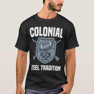 T-SHIRT TRADITION ACIER COLONIAL - FOOTBALL DE LA NOUVELLE