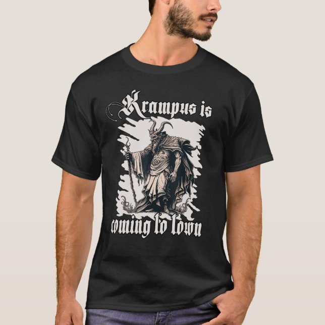 T-shirt Tradition sud-allemande Krampus - La Père Noël som (Devant)