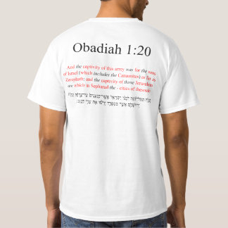 T-shirt Traduction Open Source Obadiah 1:20