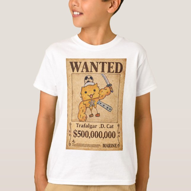 T-shirt Trafalgar .D. Cat (Devant)