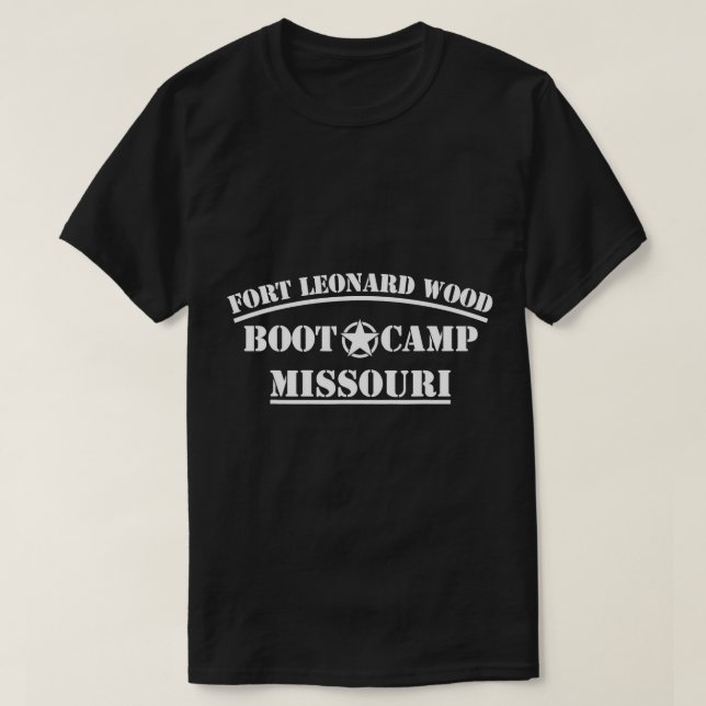 T-shirt Trai d'infanterie du camp d'embarquement Fort Leon (Design devant)
