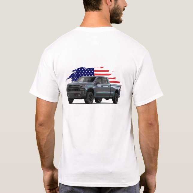 T-shirt Trail Boss camion patriotique American Flag T-Shir (Dos)