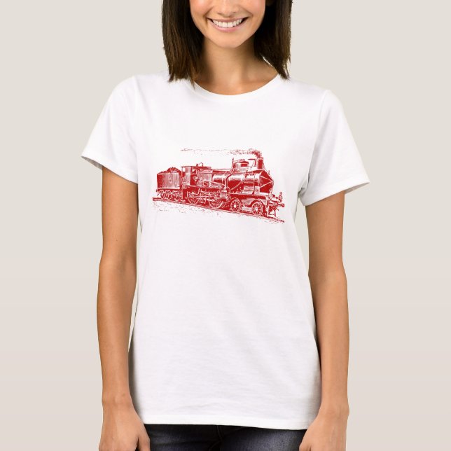 T-shirt Train 03 - Ruby Red (Devant)