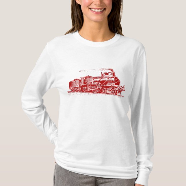 T-shirt Train 03 - Ruby Red (Devant)