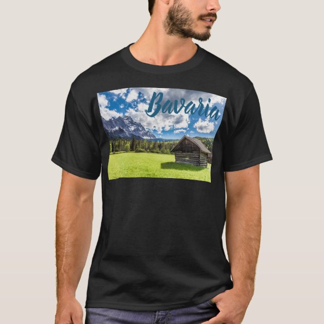 T-shirt Train Alm Panorama Garmisch-Partenkirchen Post (Devant)