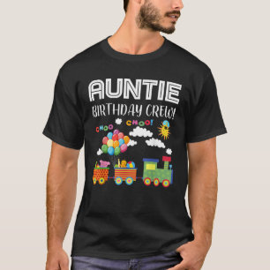 T-shirt Train Choo Choo de l'équipe d'anniversaire de Tant