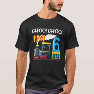 T-shirt Train Choo ! Choo ! J'ai 6 ans Garçons, Enfants 6E