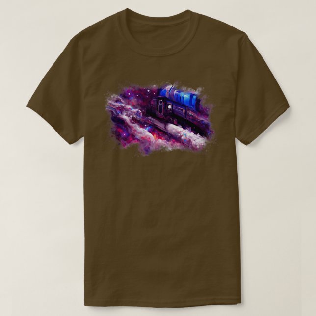 T-shirt Train dans l'espace 1 (Design devant)