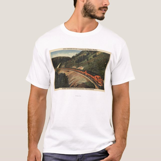 T-shirt Train de constructeur d'empire (Devant)