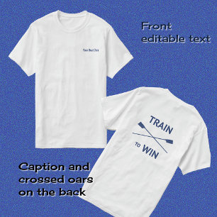 T-shirt Train de remorquage gagnant imprimé avant et arriè