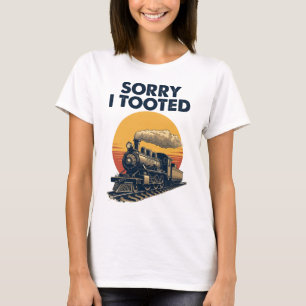 T-shirt Train Désolé d'avoir pris Funny Locomotive Railroa