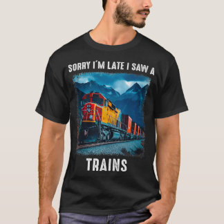 T-shirt Train d'idées cool pour les amoureux du train 1