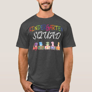 T-shirt Train Dinosaur Équipe maternelle Retour à l'école 