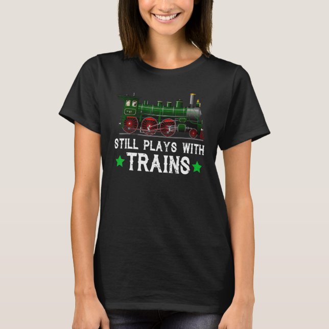T-shirt Train Drôle Pour Les Trains Hommes Train Moteurs P (Devant)