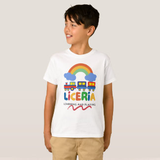 T-shirt Train Jouet Arc-en-Ciel & Enfant imprimé Liceria