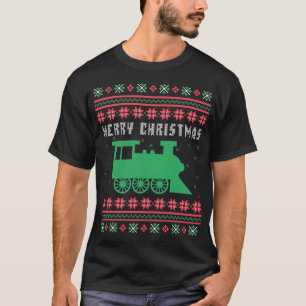 T-shirt Train Locomotive laide de Noël
